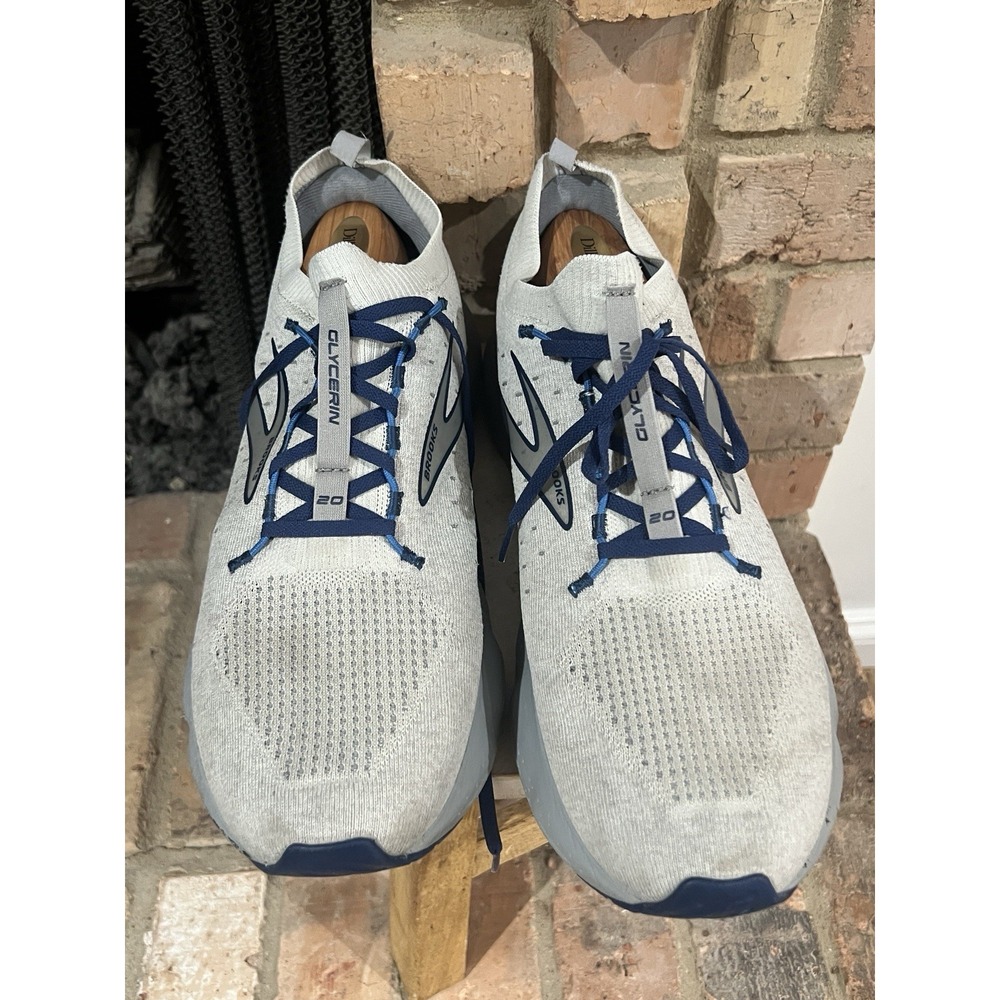Brooks Glycerin StealthFit 20 Men's 14 D Oyster Blue Running Shoes 1103841D081 - Picture 3 of 9